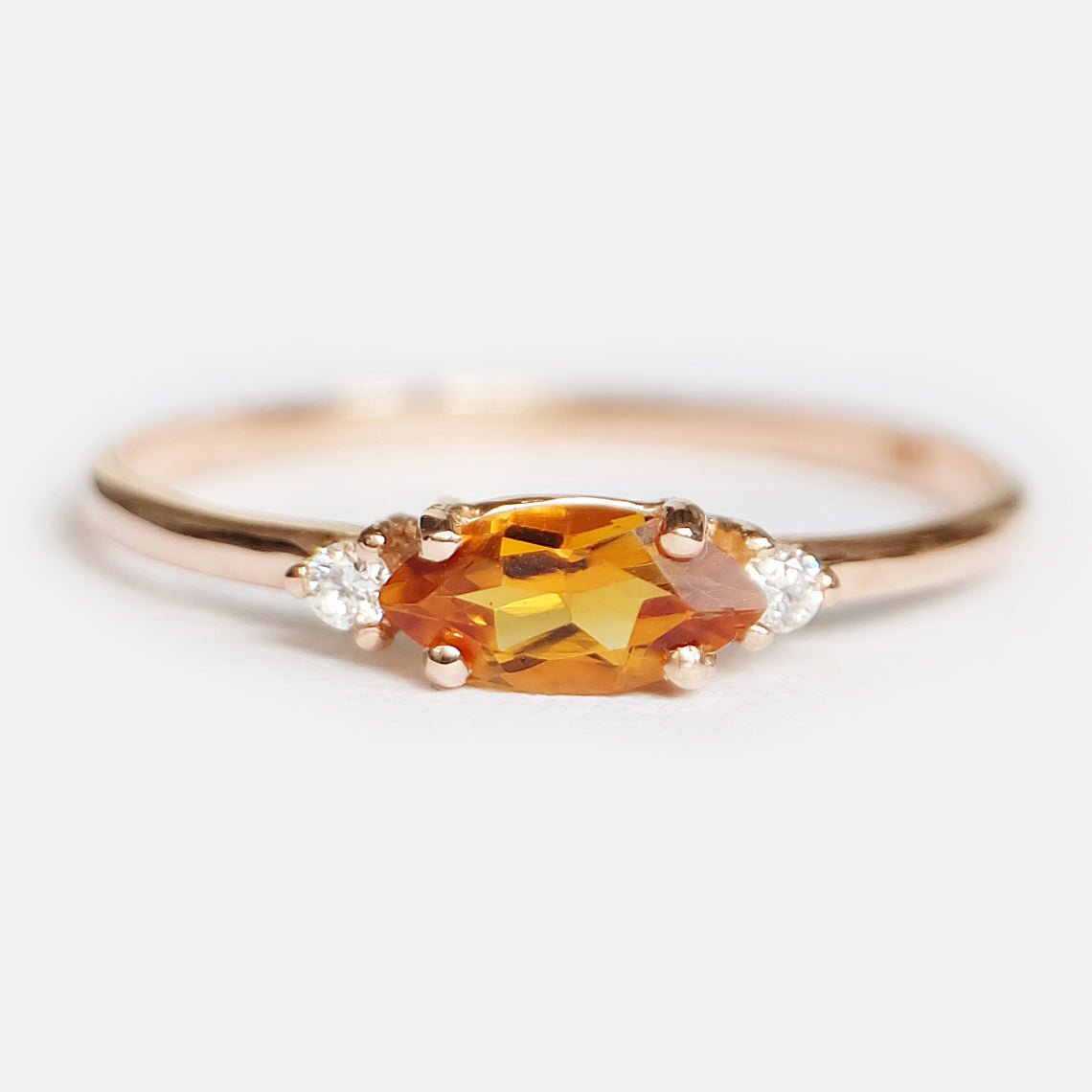 Citrine Diamond Ring Centaurea - SOVATS
