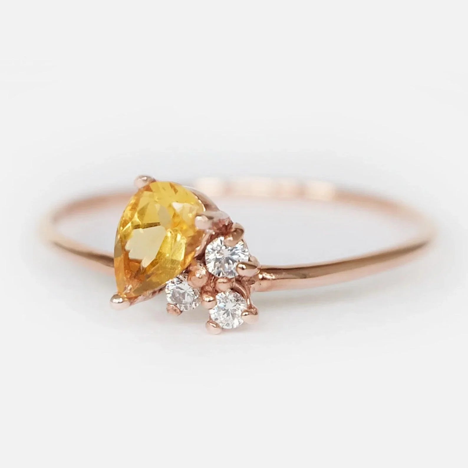 Citrine Diamond Ring Lin - SOVATS