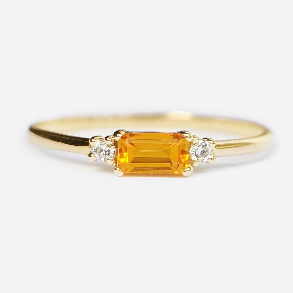 Citrine Diamond Ring Lucian - SOVATS