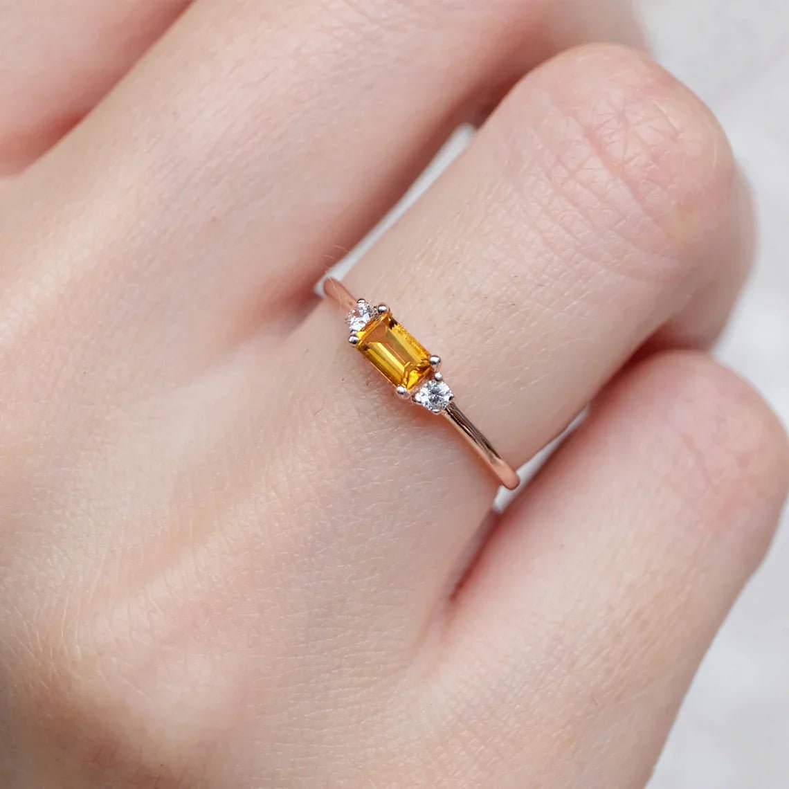 Citrine Diamond Ring Lucian - SOVATS