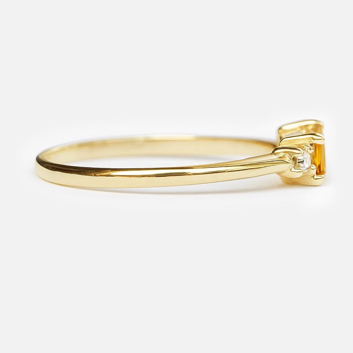 Citrine Diamond Ring Lucian - SOVATS