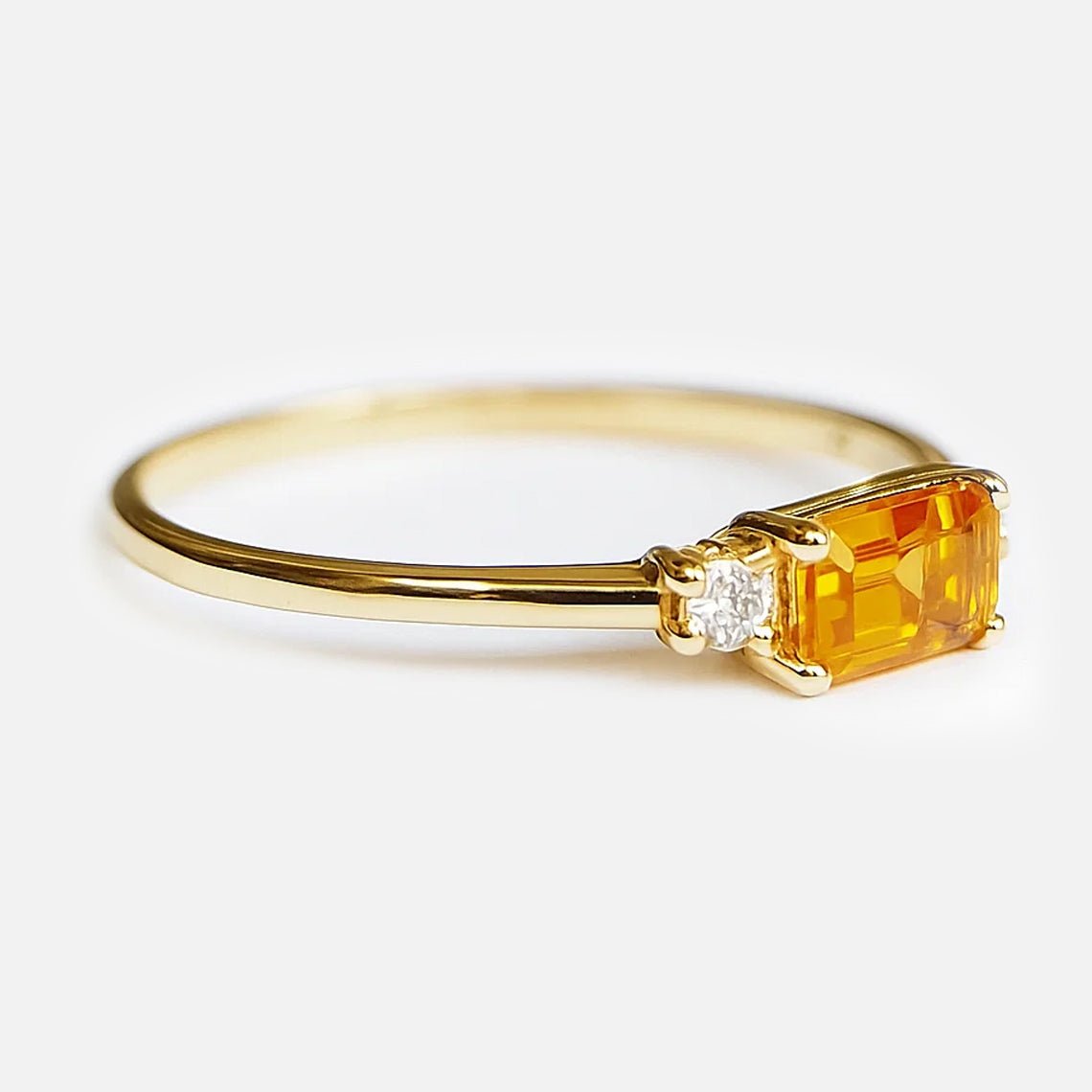 Citrine Diamond Ring Lucian - SOVATS