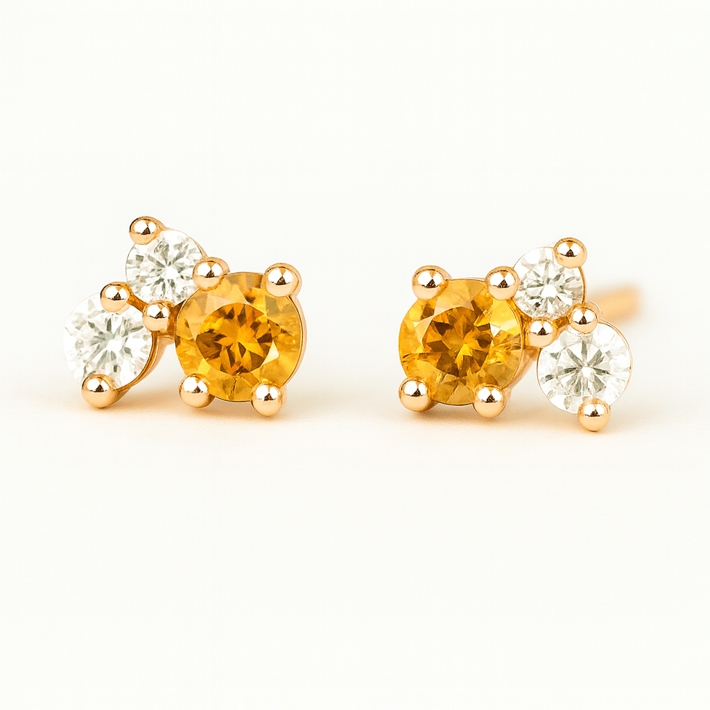 Citrine Earrings Olivia - SOVATS