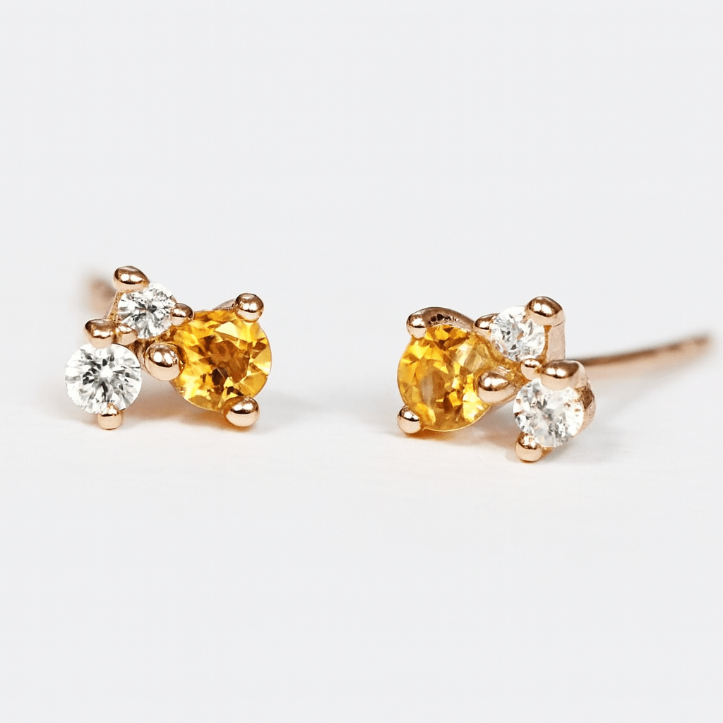 Citrine Earrings Olivia - SOVATS