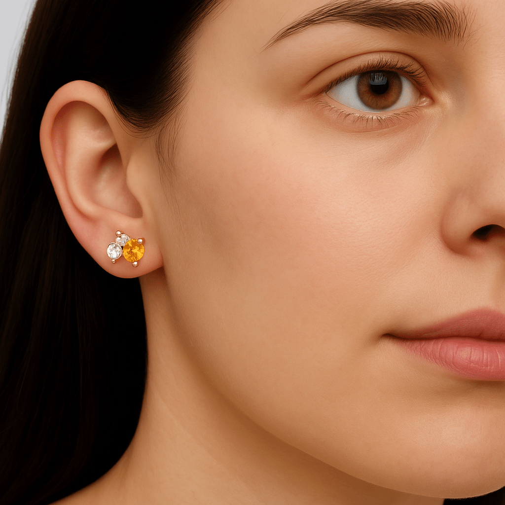 Citrine Earrings Olivia - SOVATS