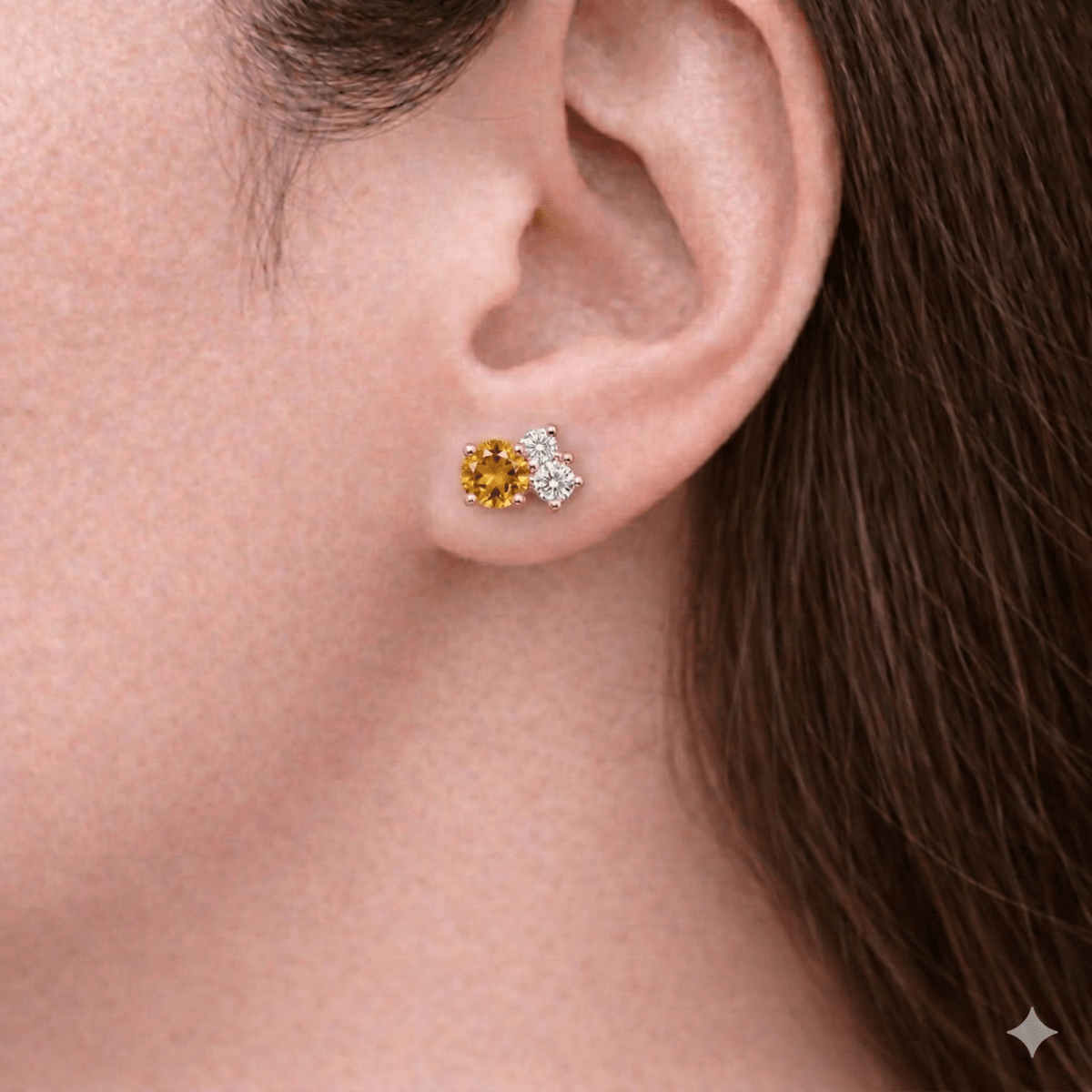 Citrine Earrings Olivia - SOVATS