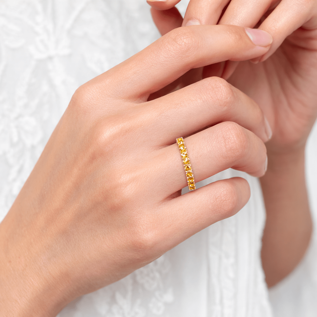 Citrine Eternity Band Eben - SOVATS