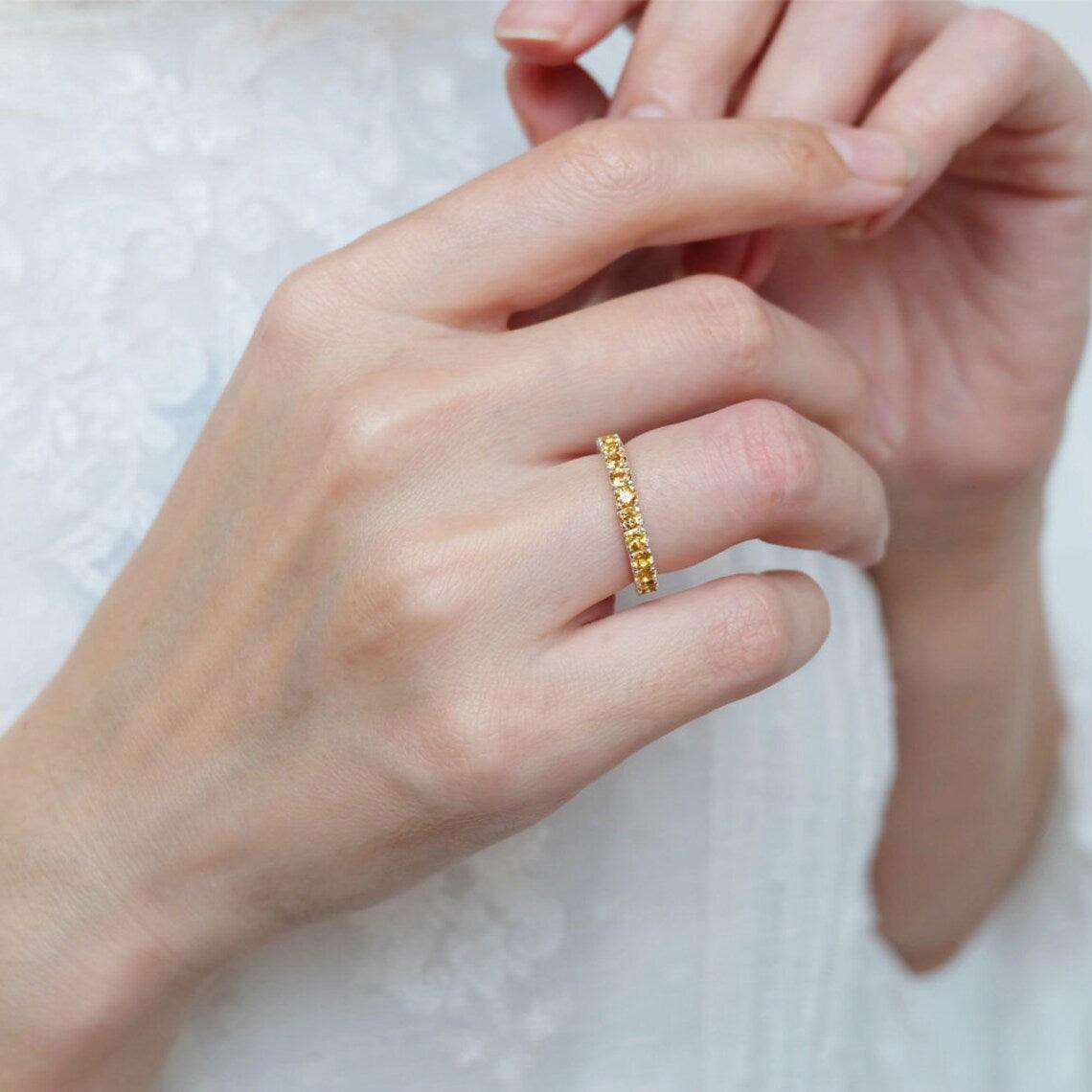 Citrine Eternity Band Eben - SOVATS