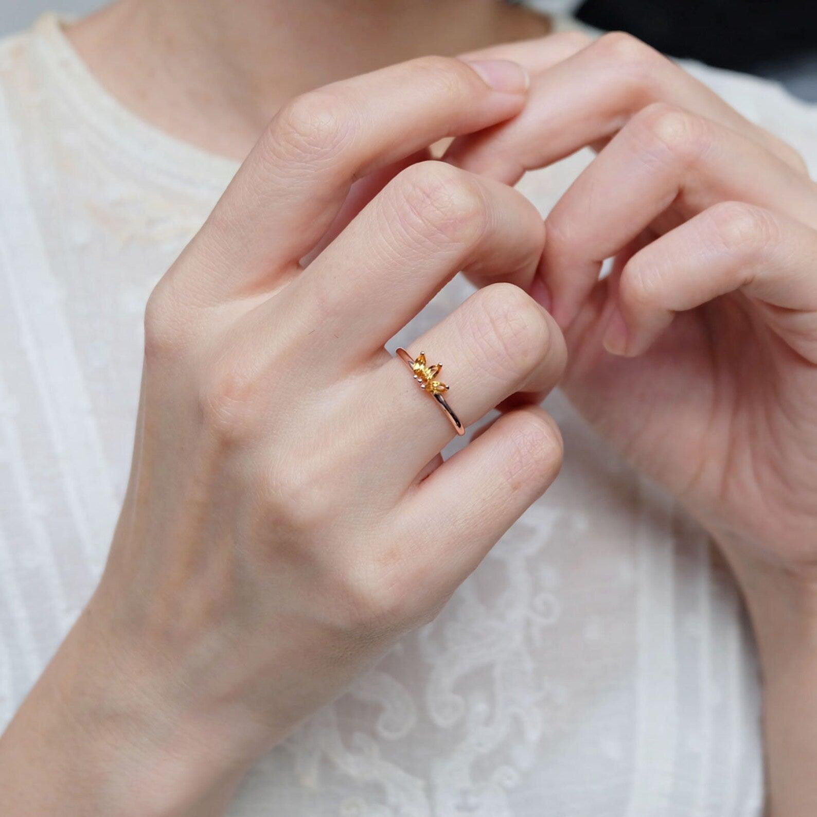 Citrine Marquise Ring Sholto - SOVATS