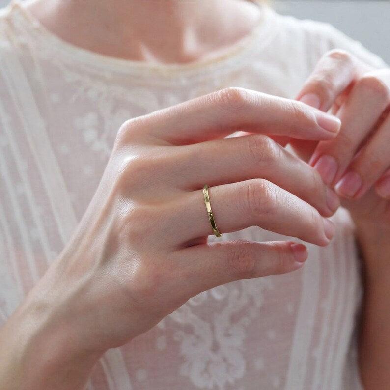 Classic 2mm Curved Band Ring - SOVATS