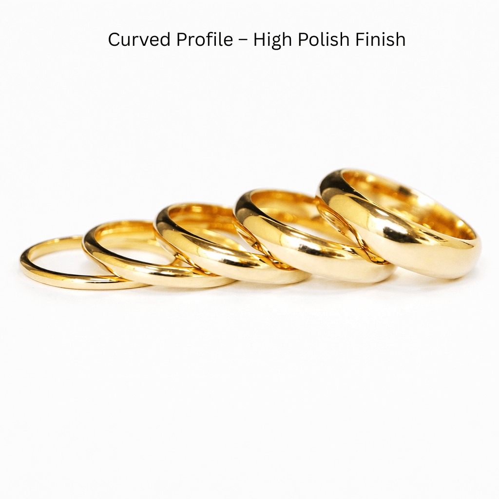 Classic 5mm Curved Band Ring - SOVATS