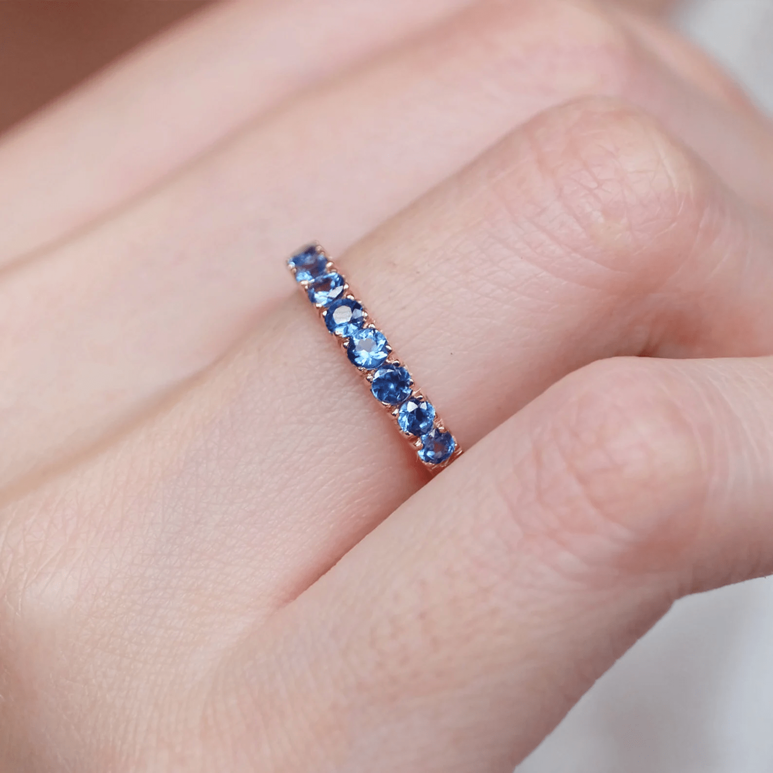 Cornflower Blue Sapphire Ring Maya - SOVATS