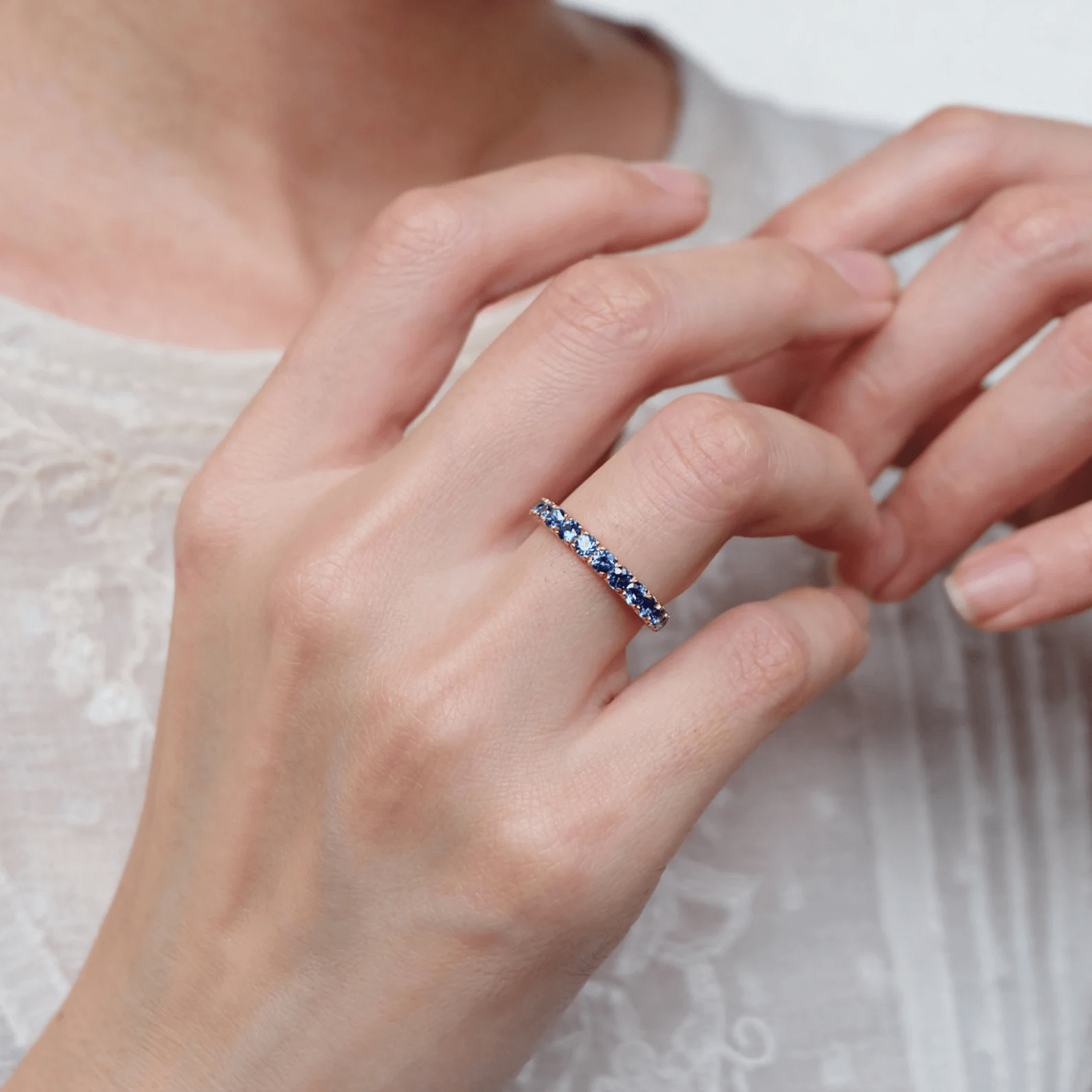 Cornflower Blue Sapphire Ring Maya - SOVATS