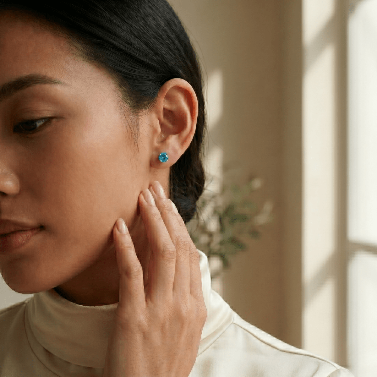 December's Birthstone Earrings Sanaz - SOVATS