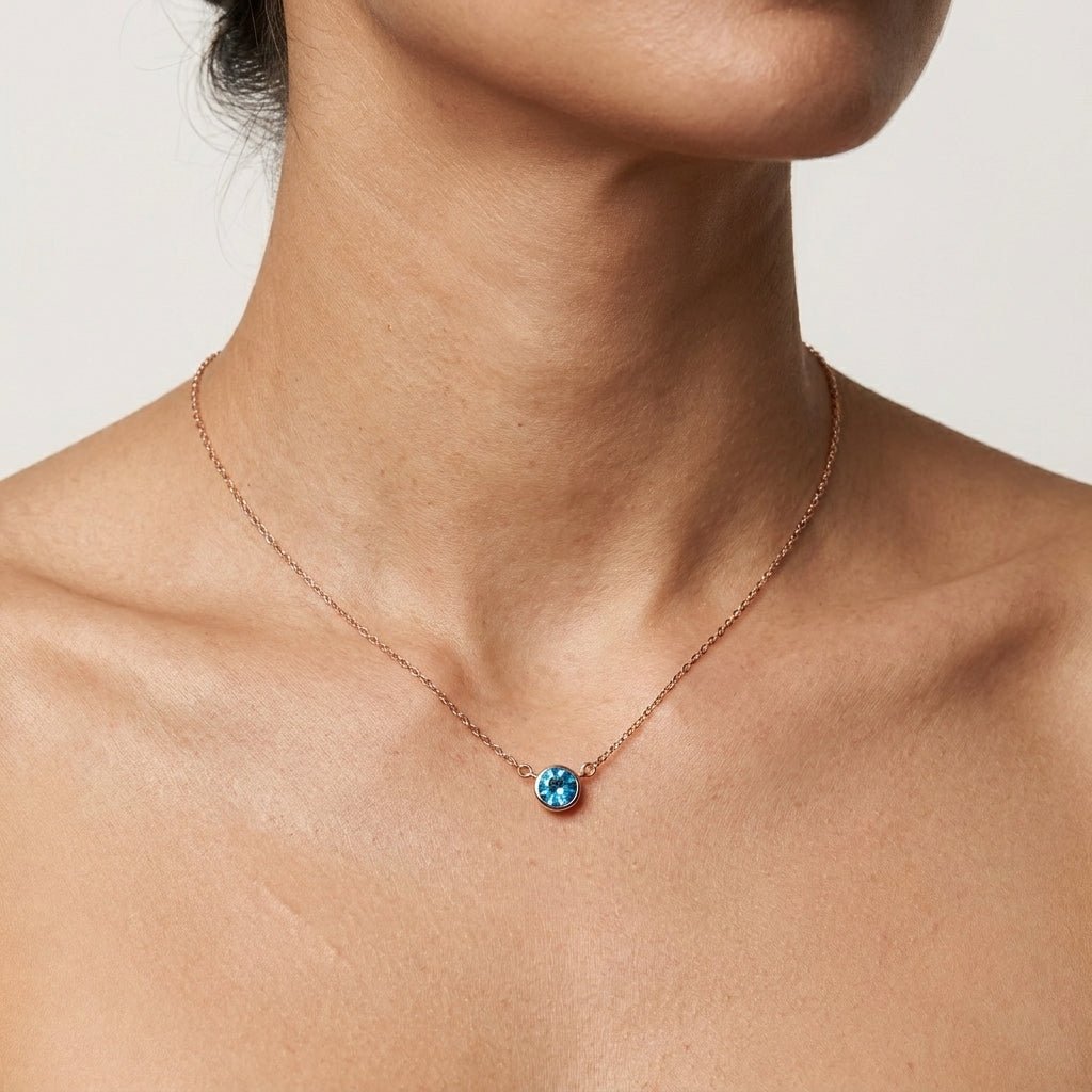 December's Birthstone Necklace Eldora - SOVATS