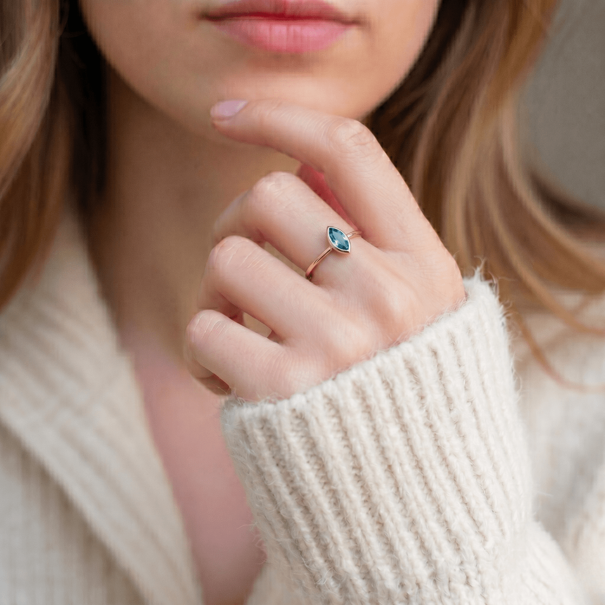 December's Birthstone Ring Nerissa - SOVATS