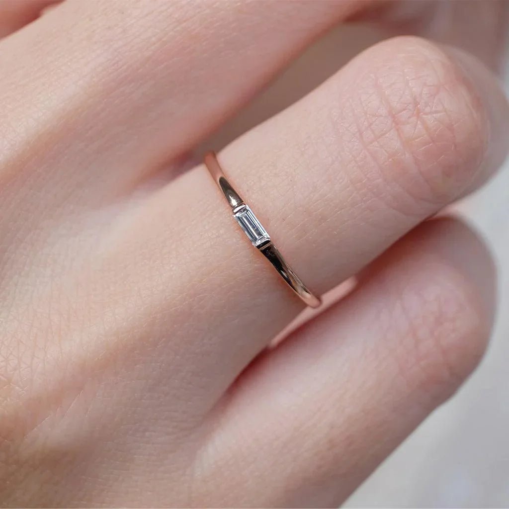 Diamond Baguette Ring Ina - SOVATS