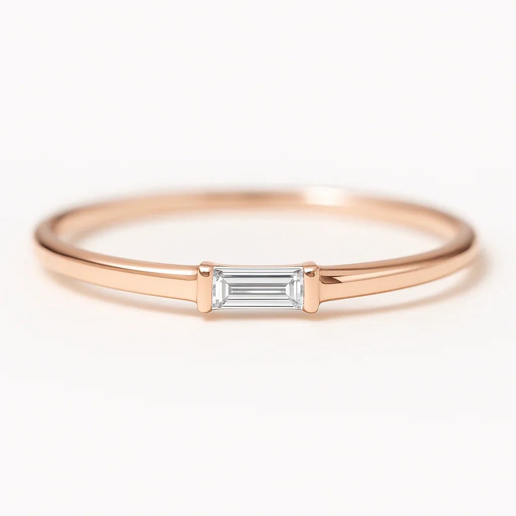 Diamond Baguette Ring Ina - SOVATS