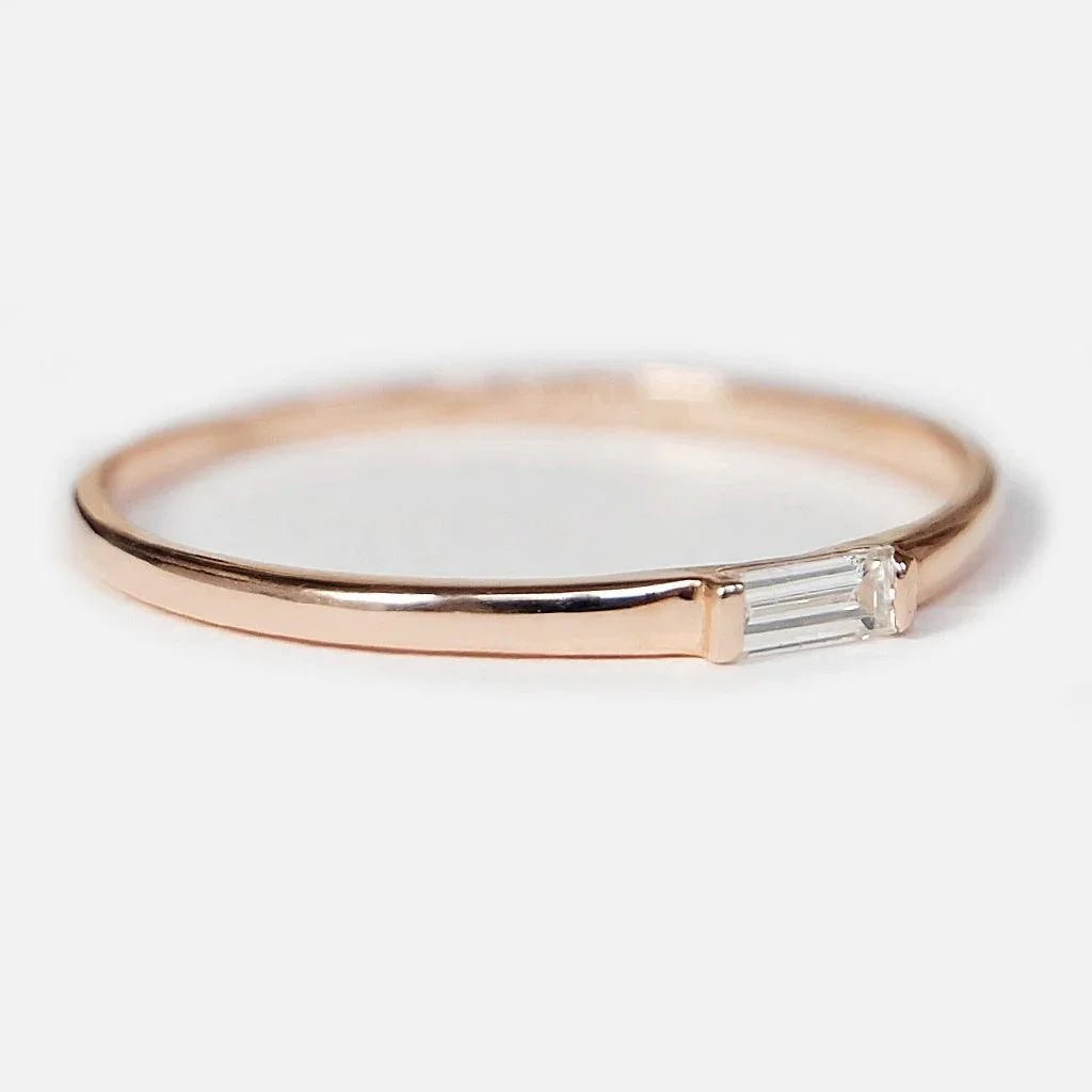 Diamond Baguette Ring Ina - SOVATS