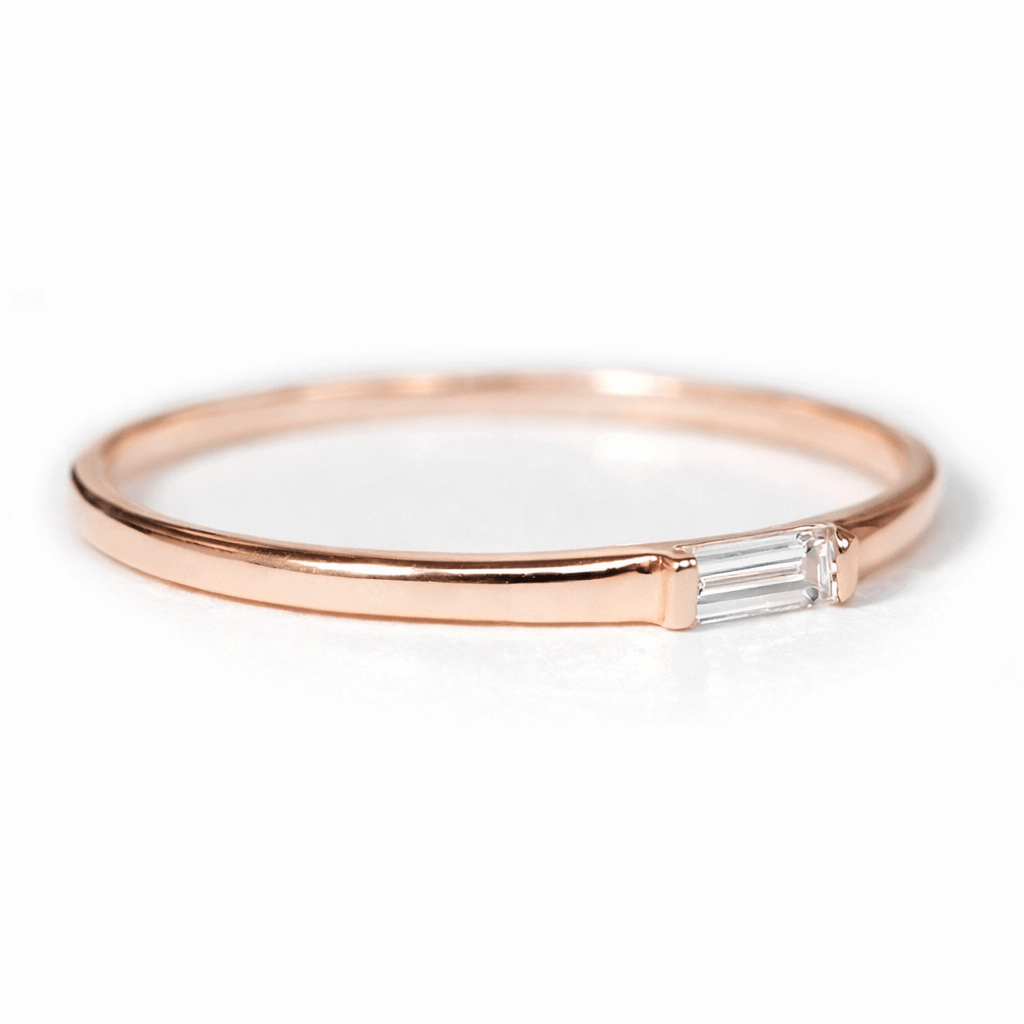 Diamond Baguette Ring Ina - SOVATS