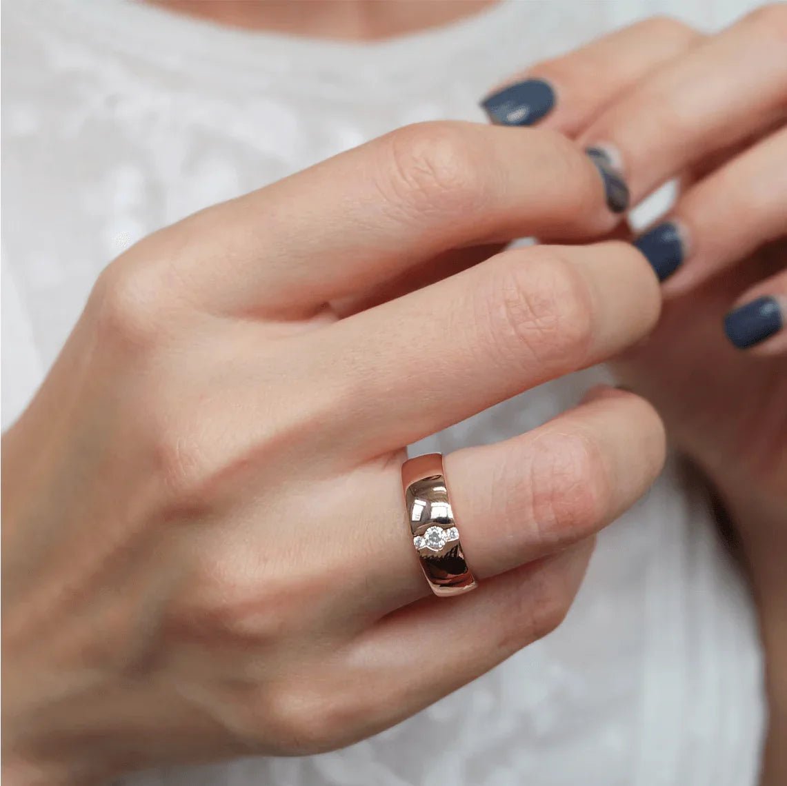 Diamond Band Ring Agata - SOVATS