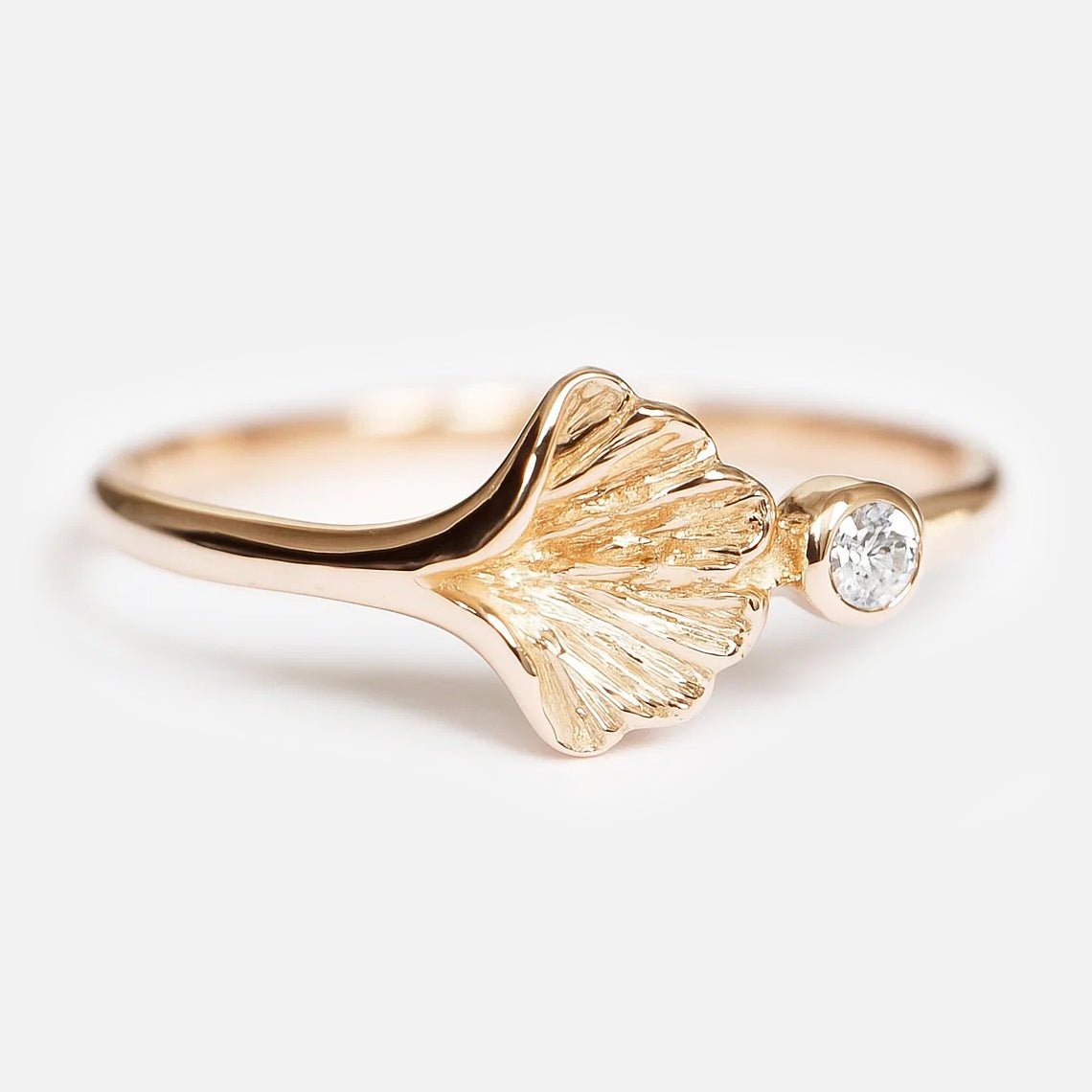 Diamond Ginkgo Ring Kamila - SOVATS