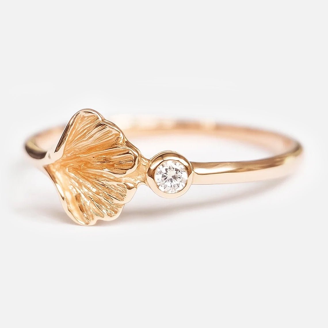 Diamond Ginkgo Ring Kamila - SOVATS