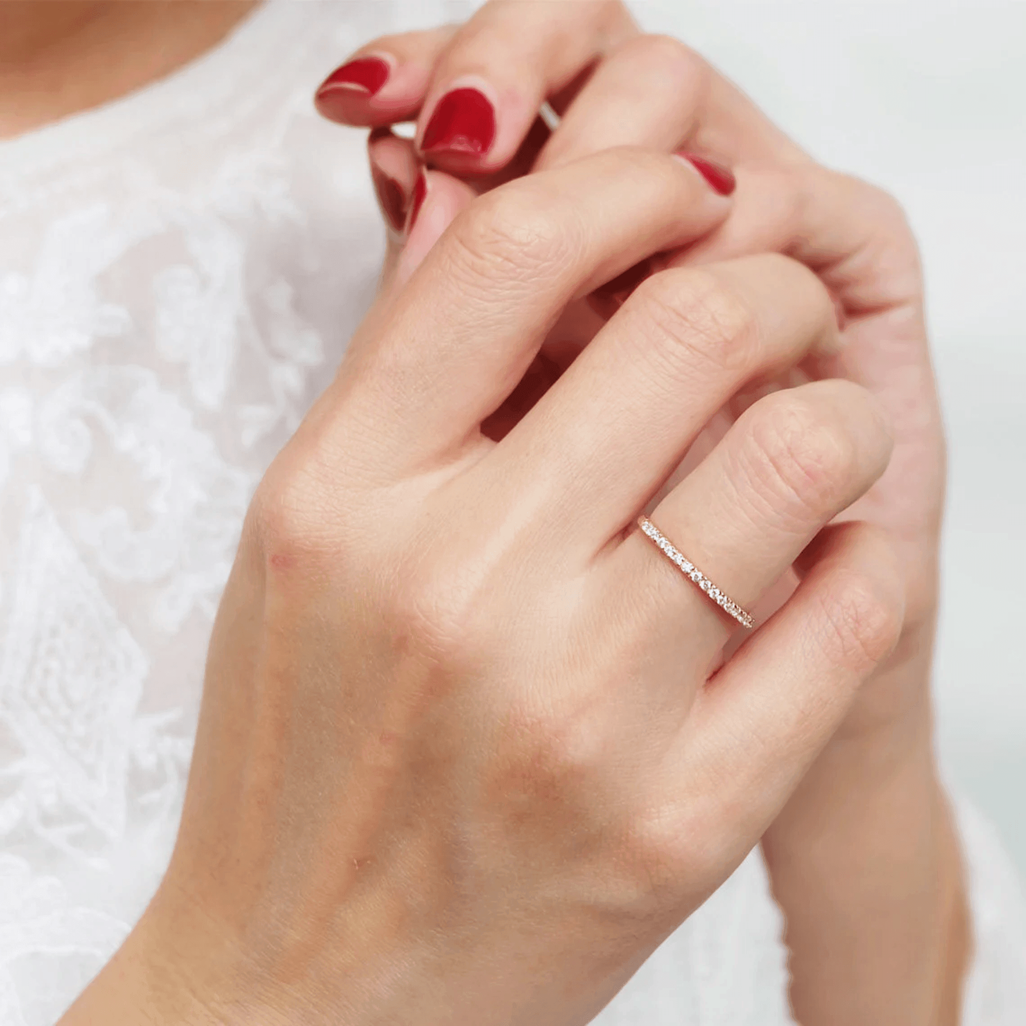 Diamond Half Eternity Ring Jasmin - SOVATS