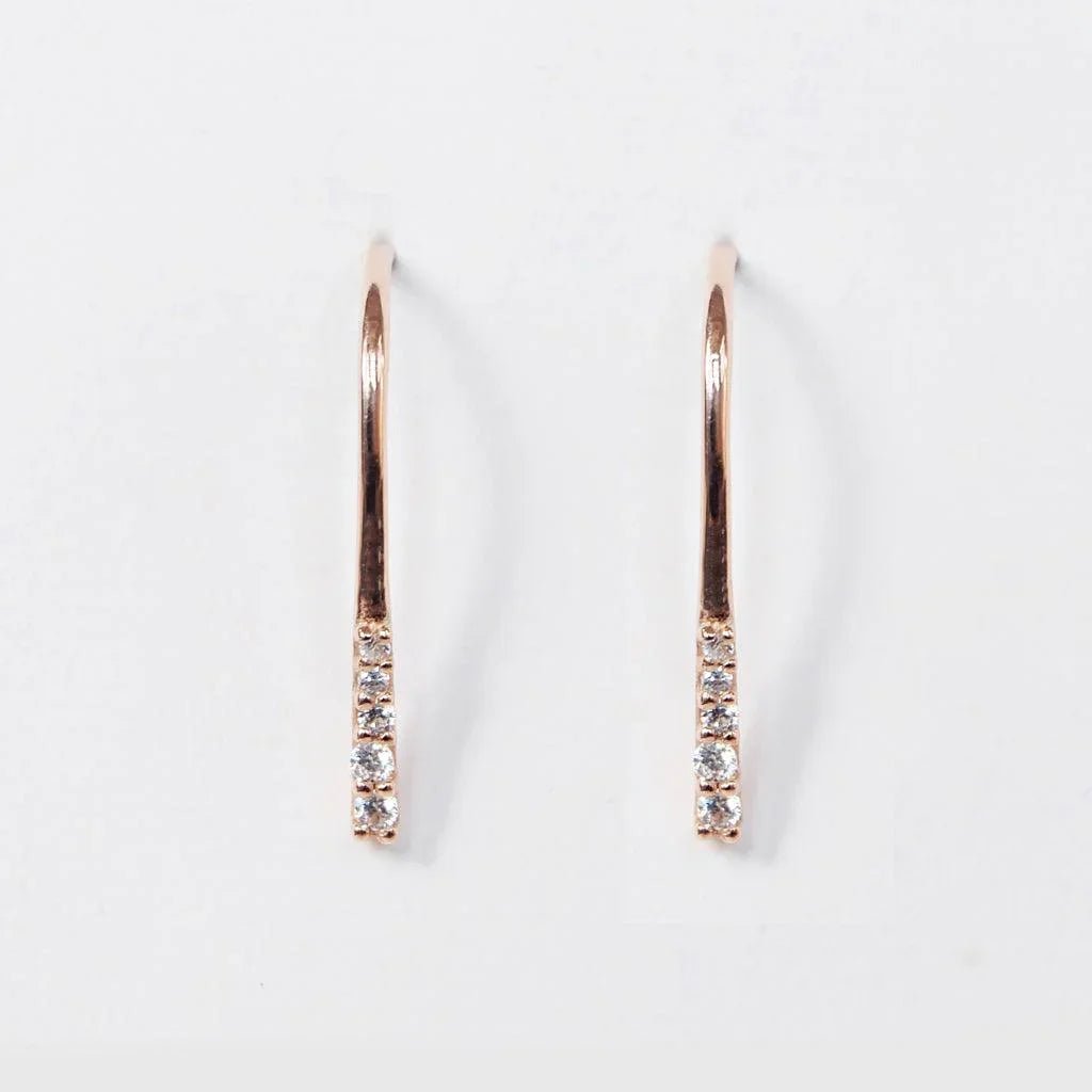 Diamond Hoop Earrings Richa - SOVATS
