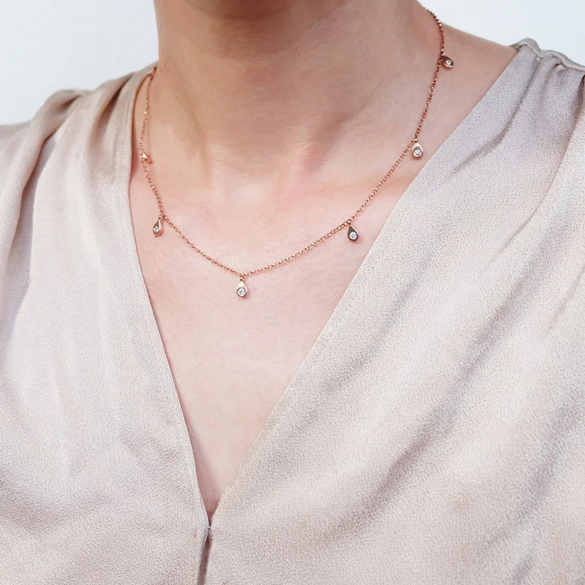 Diamond Necklace Sofia - SOVATS