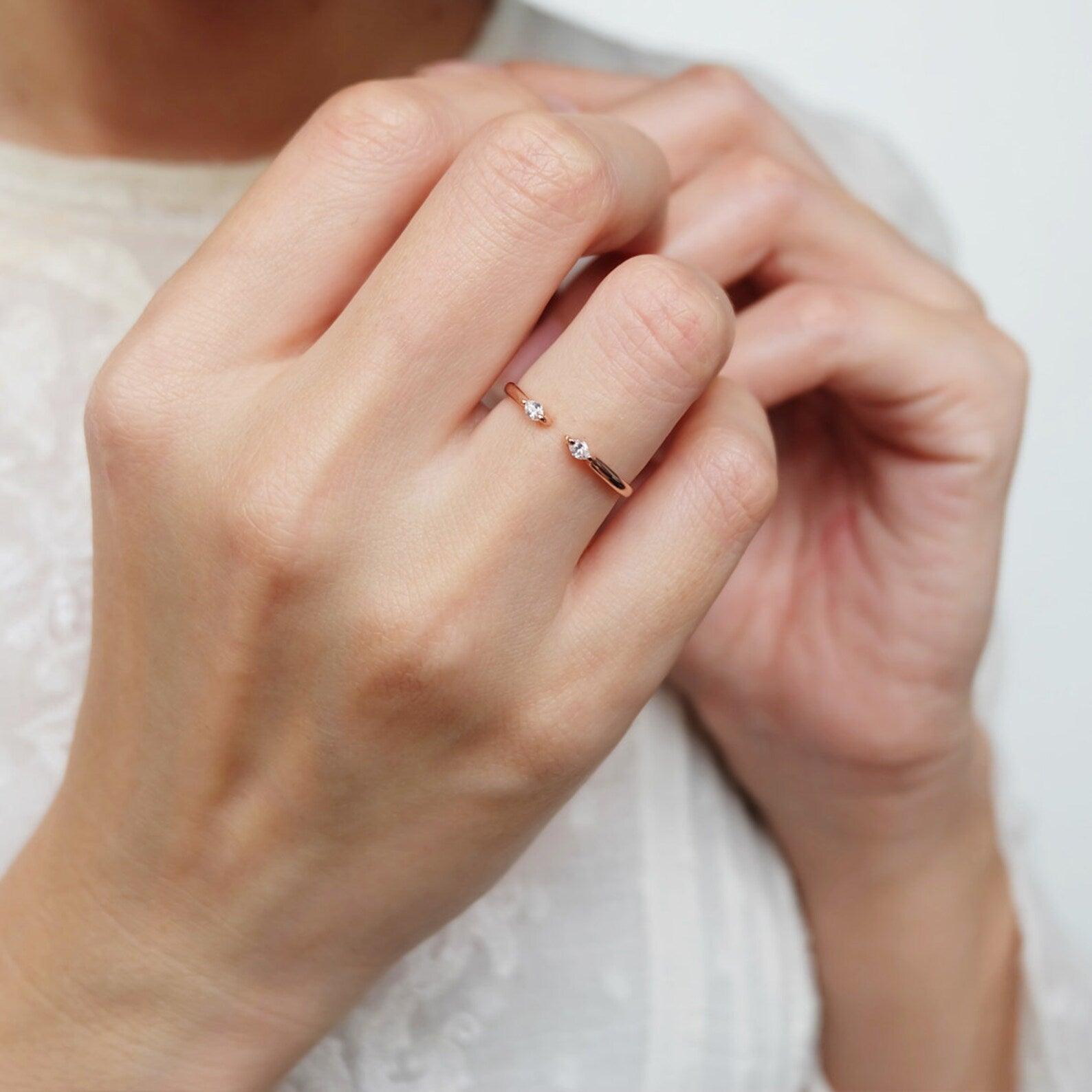 Diamond Open Ring Samad - SOVATS