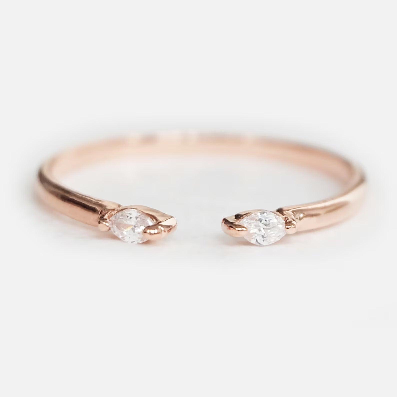 Diamond Open Ring Samad - SOVATS