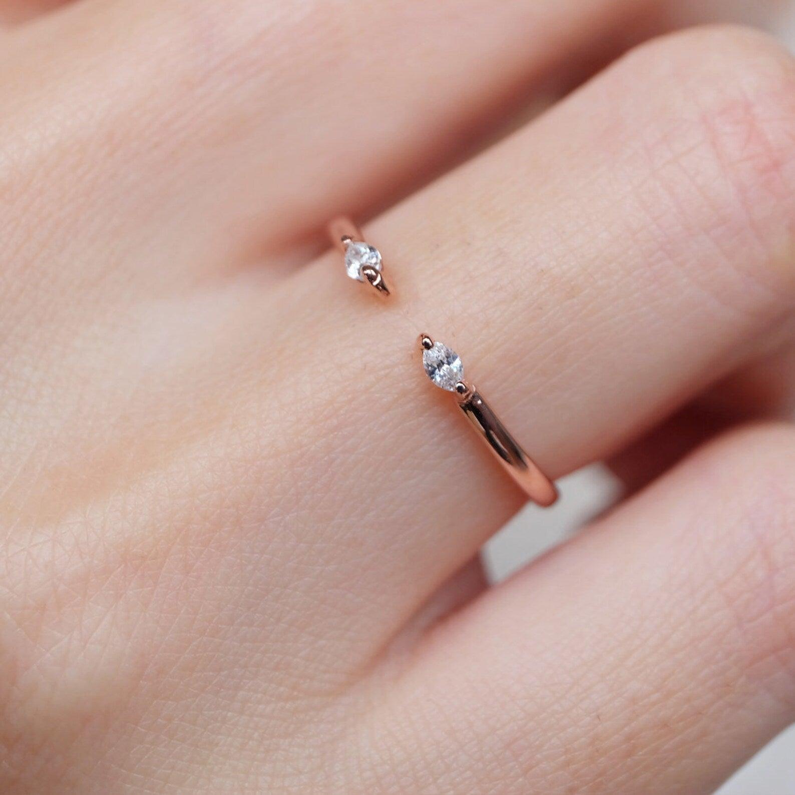 Diamond Open Ring Samad - SOVATS