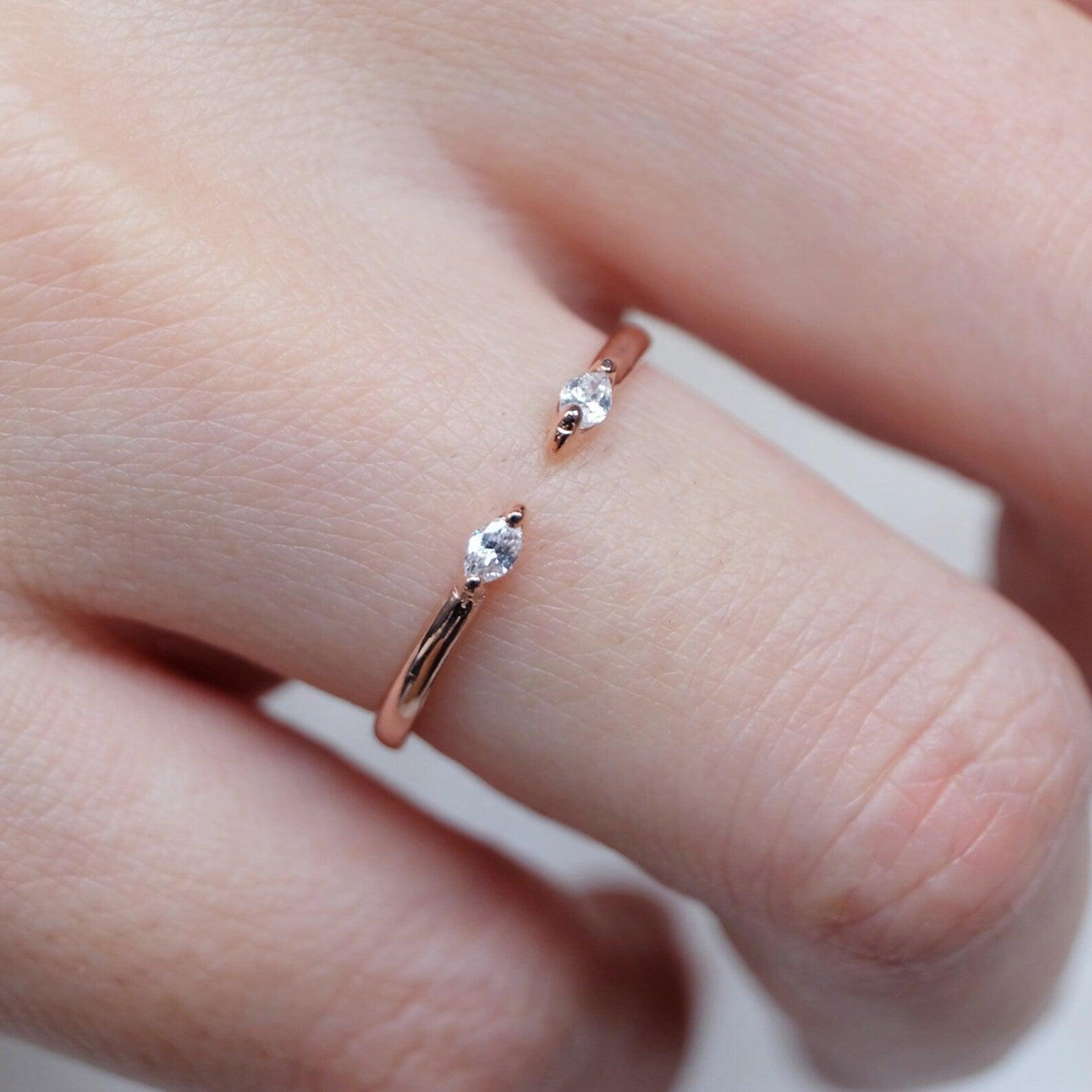 Diamond Open Ring Samad - SOVATS