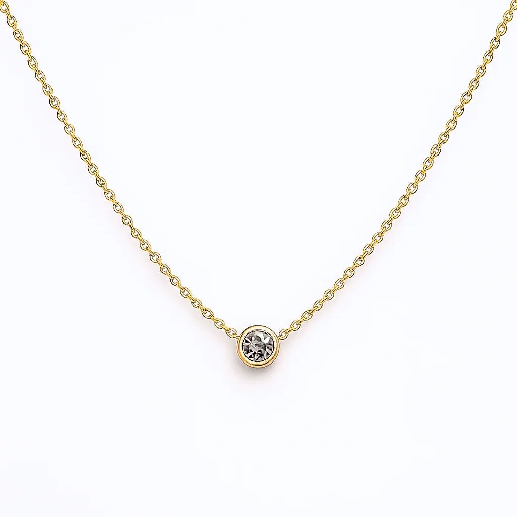 Diamond Solitaire Necklace Eldora - SOVATS
