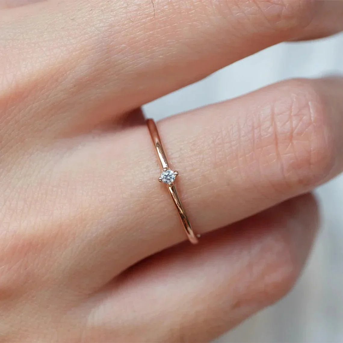 Diamond Solitaire Ring Eva - SOVATS