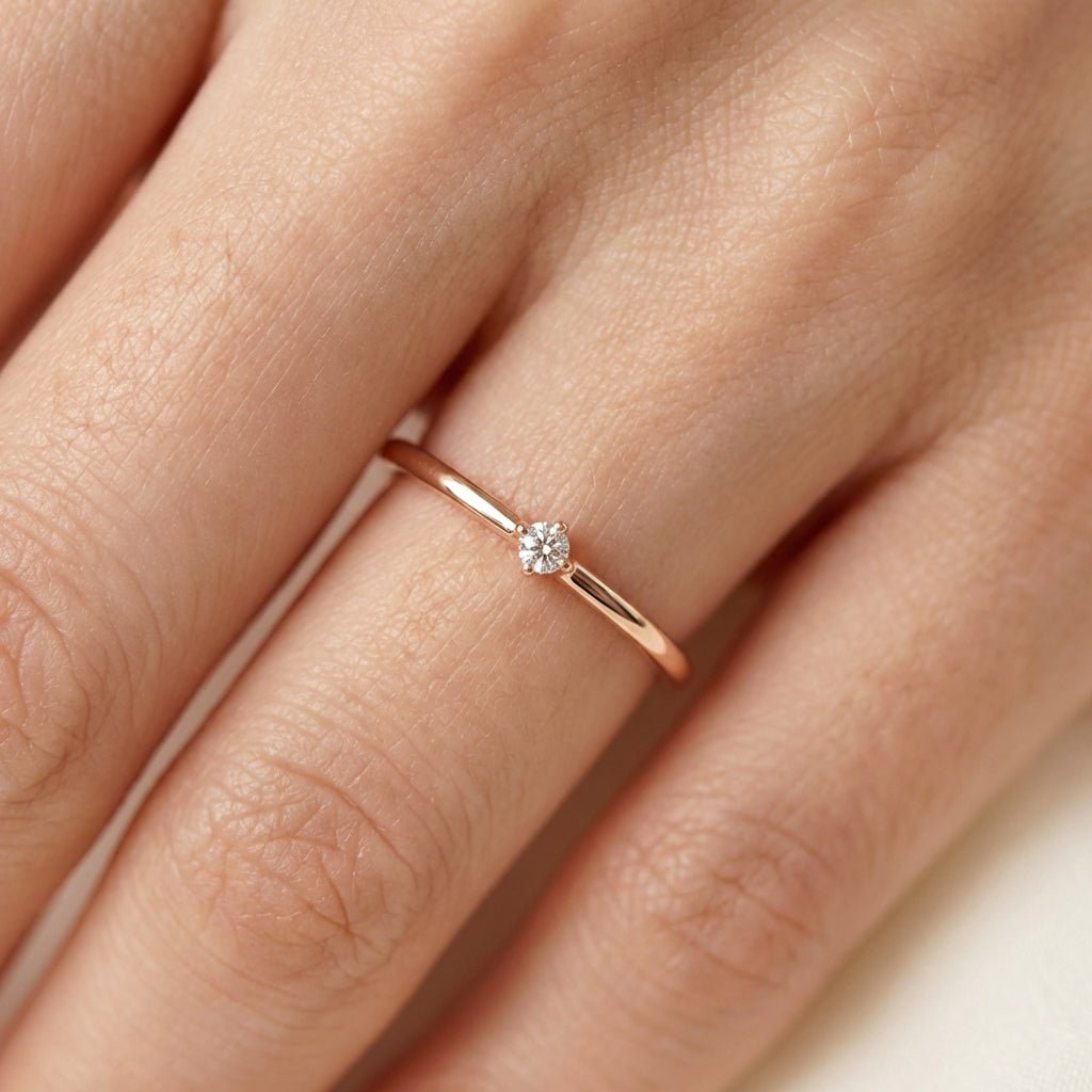 Diamond Solitaire Ring Eva - SOVATS