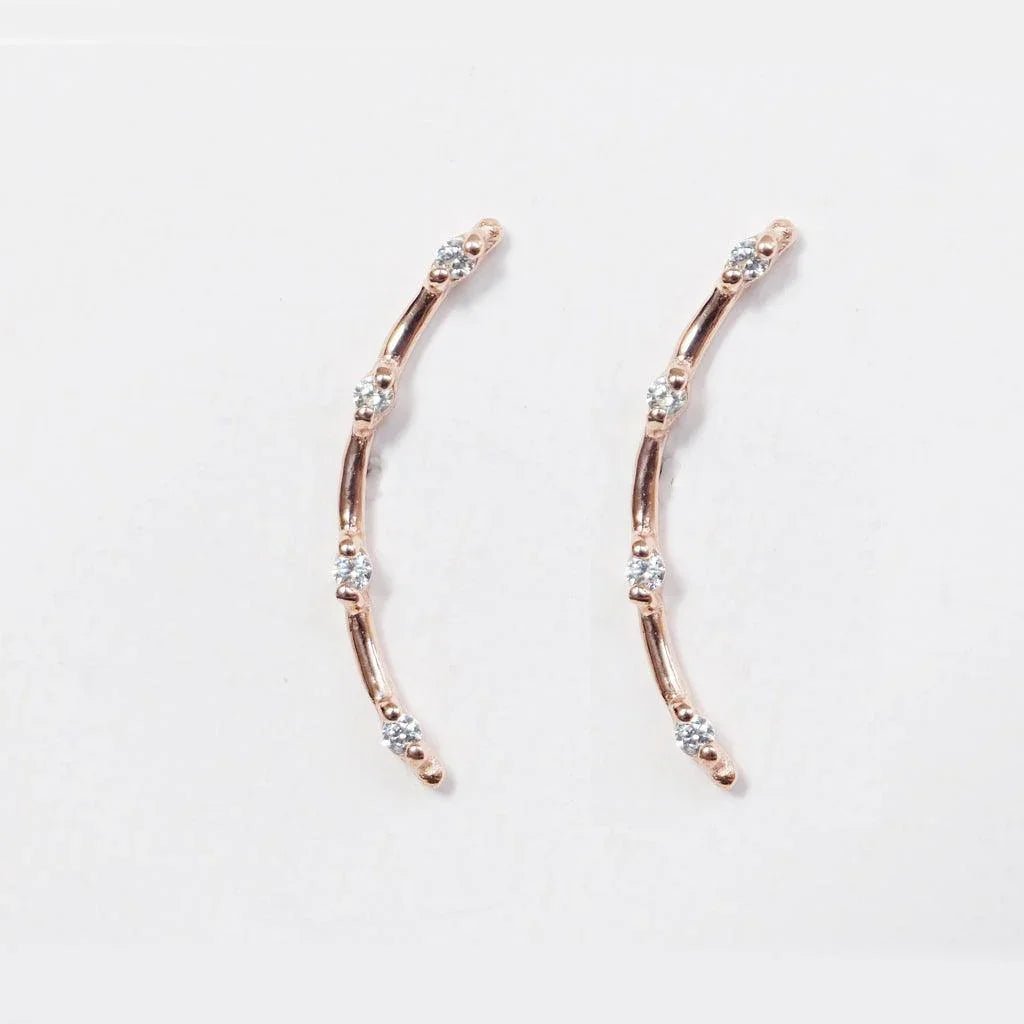 Diamond Stud Earrings Anandi - SOVATS