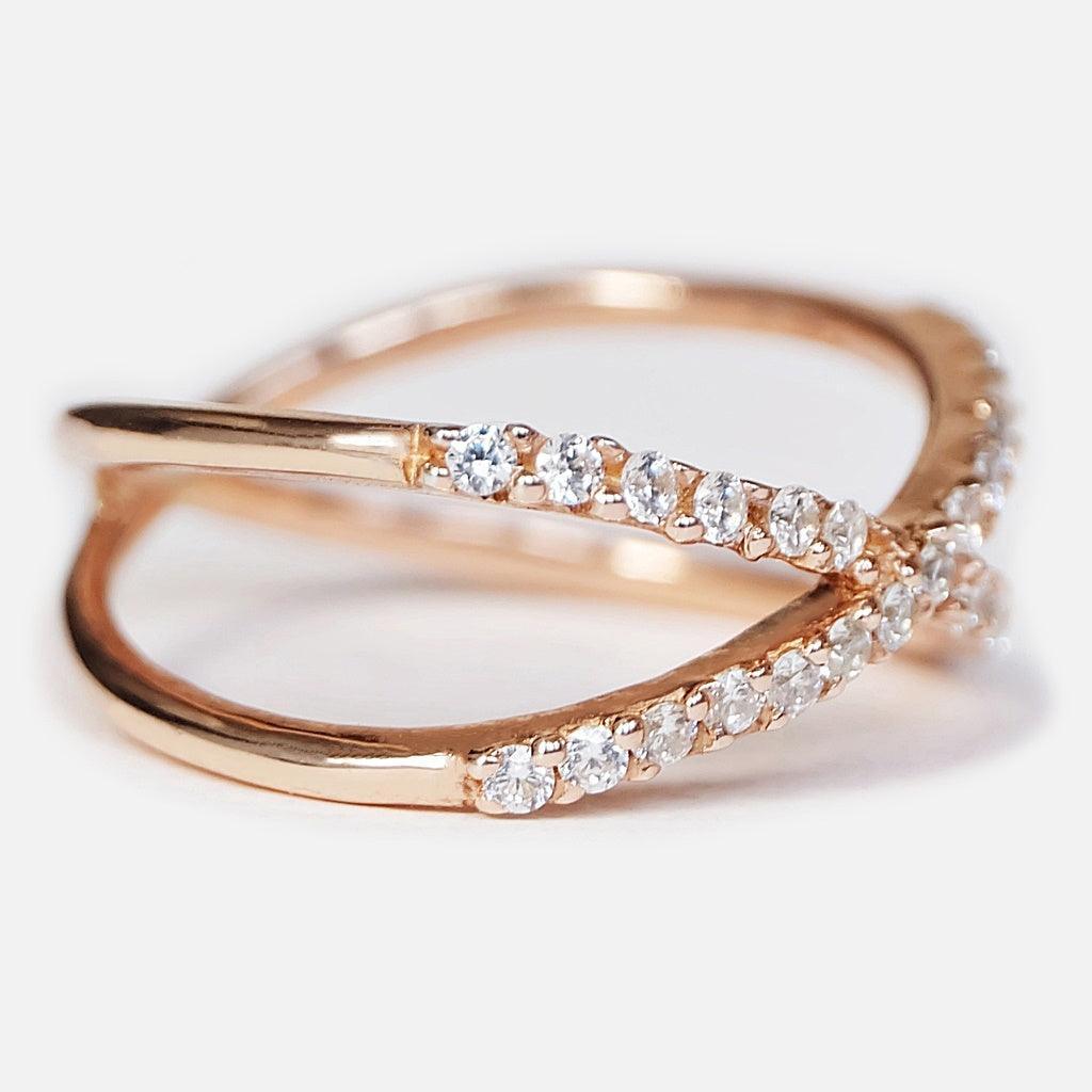 Diamond X Cross Ring Sabia - SOVATS