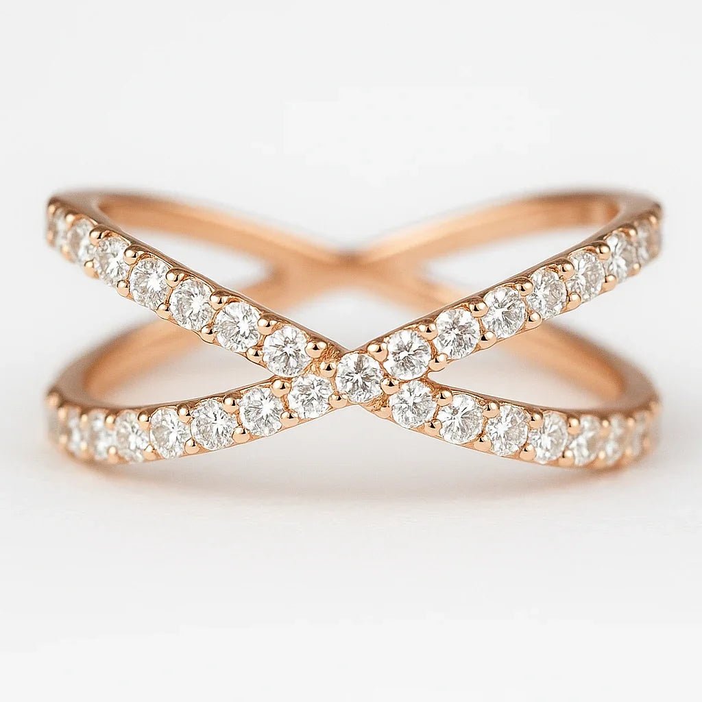 Diamond X Cross Ring Sabia - SOVATS