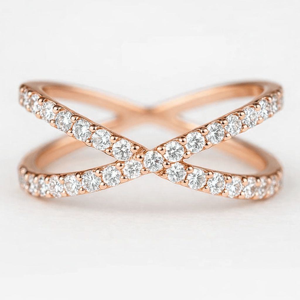 Diamond X Cross Ring Sabia - SOVATS