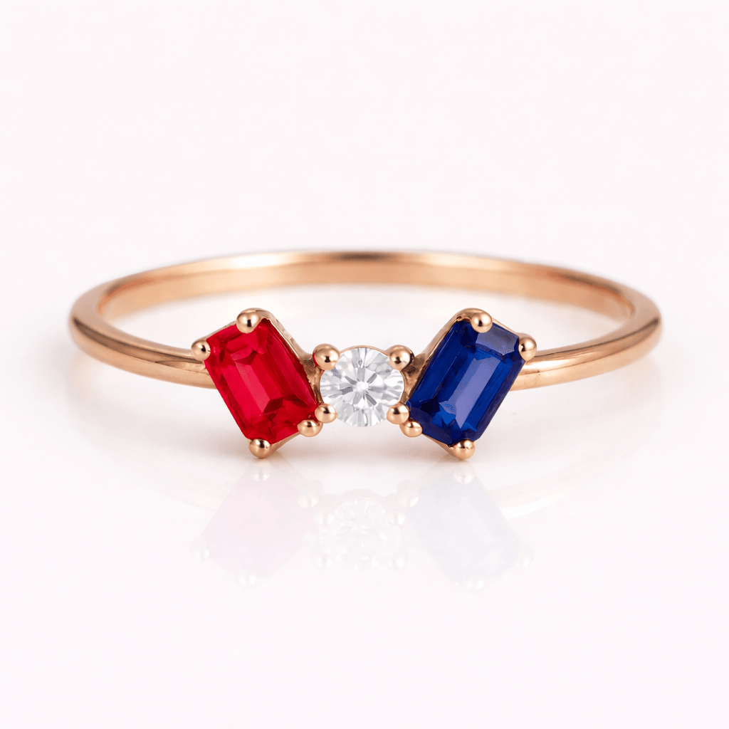 Dual Birthstone Ring Joan - SOVATS