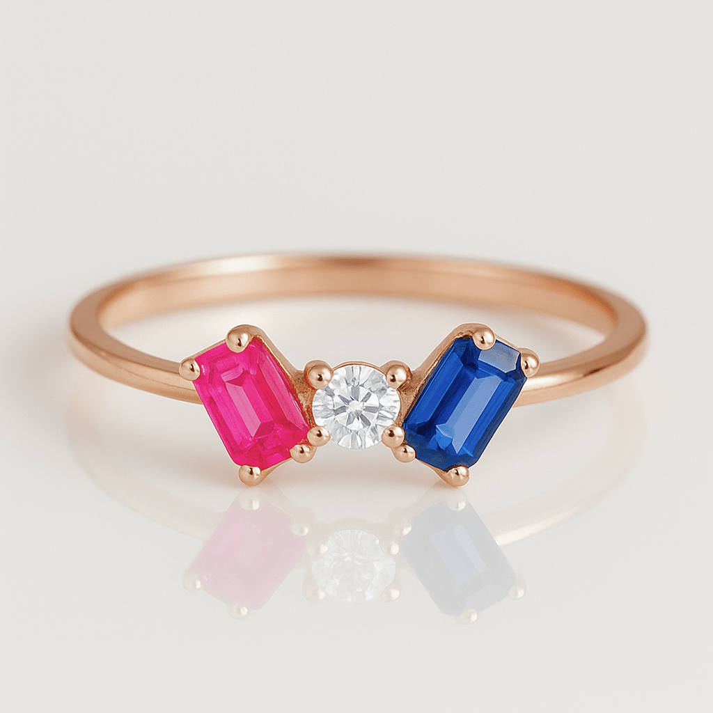 Dual Birthstone Ring Joan - SOVATS