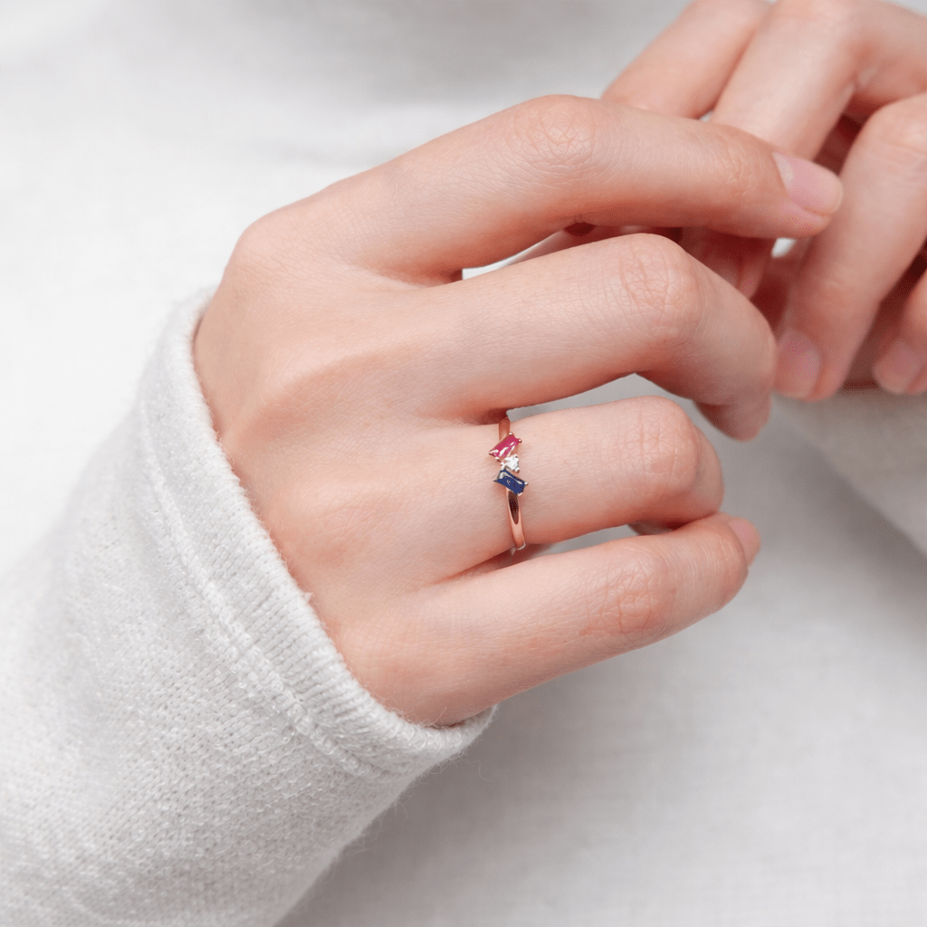 Dual Birthstone Ring Joan - SOVATS