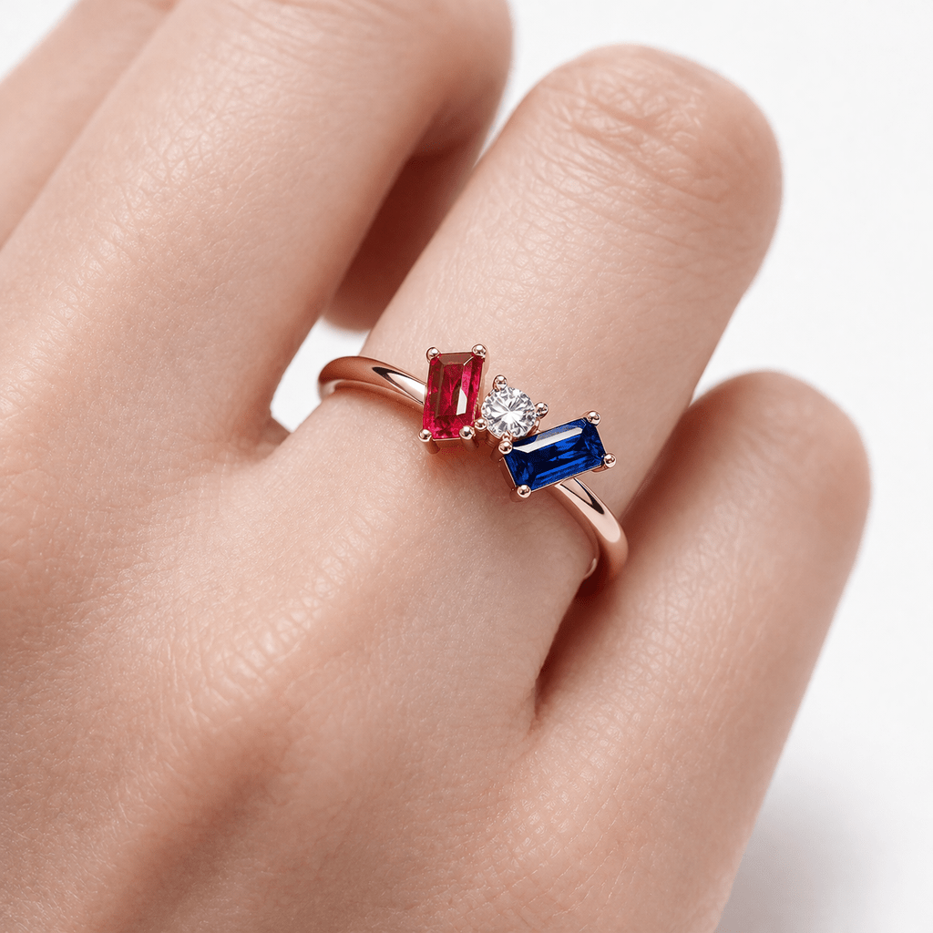 Dual Birthstone Ring Joan - SOVATS