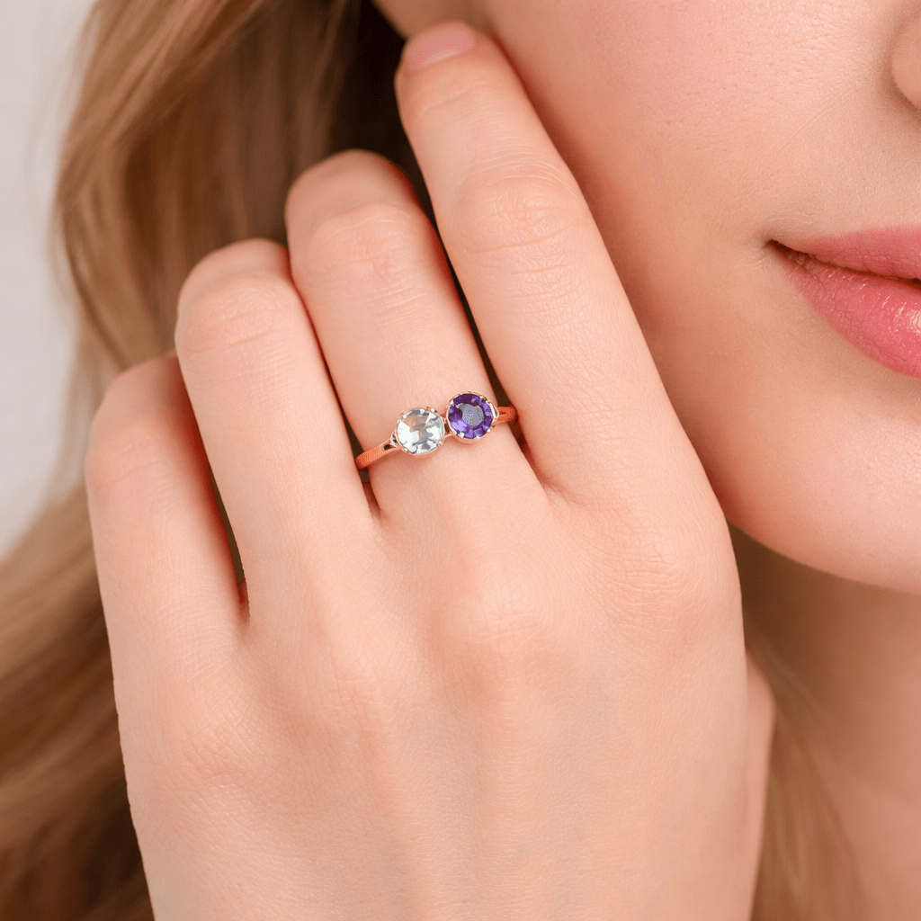 Dual Birthstone Ring Visser - SOVATS