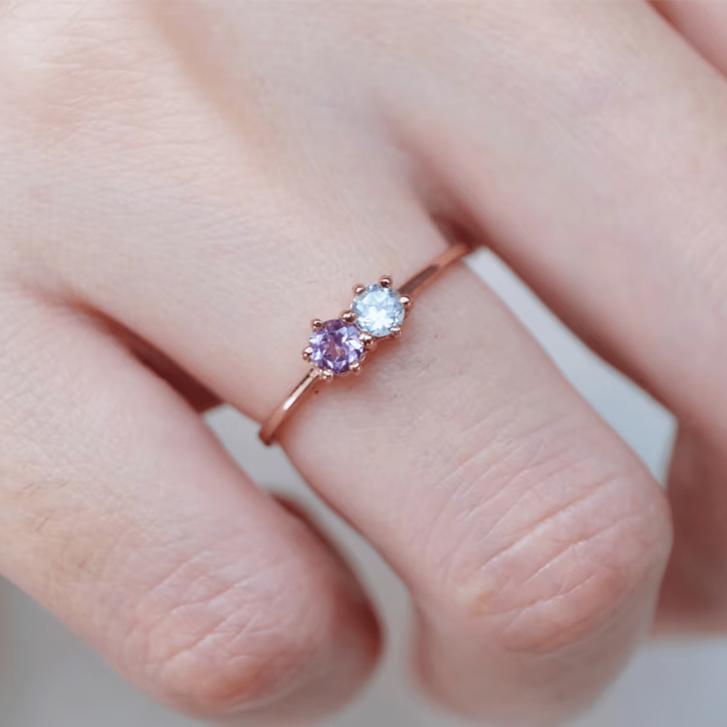 Dual Birthstone Ring Visser - SOVATS