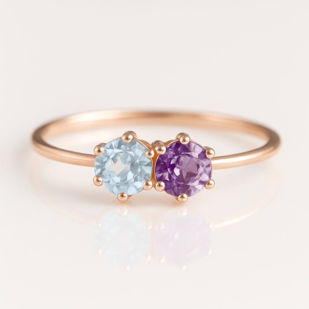 Dual Birthstone Ring Visser - SOVATS