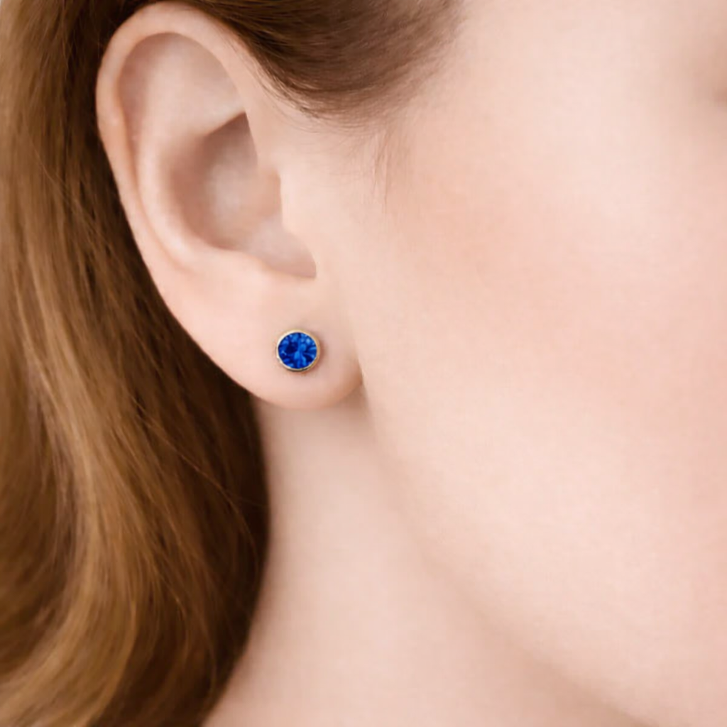 Blue Sapphire Earrings Amayeta