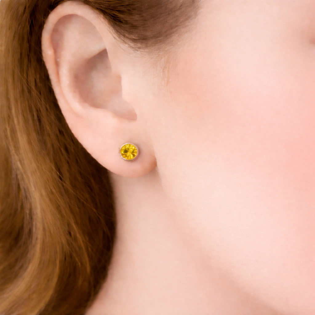 Yellow Sapphire Earrings Amayeta